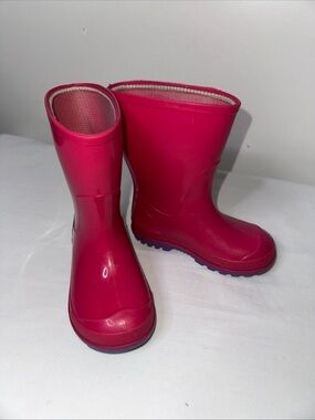 wonder nation Hot Pink Kids Rain Boots